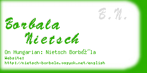 borbala nietsch business card